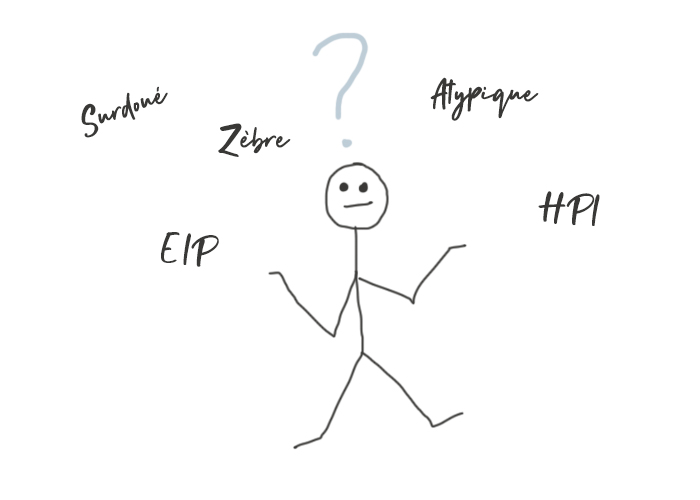 Quel nom choisir EIP surdoué zèbre atypique HPI