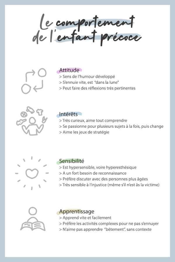 Le comportement de l'enfant précoce Comment reconnaître un enfant précoce ?