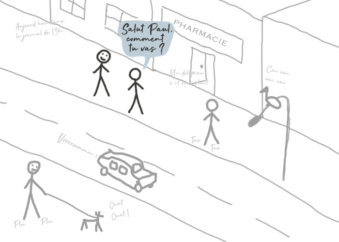 Stimulations externes dans la rue